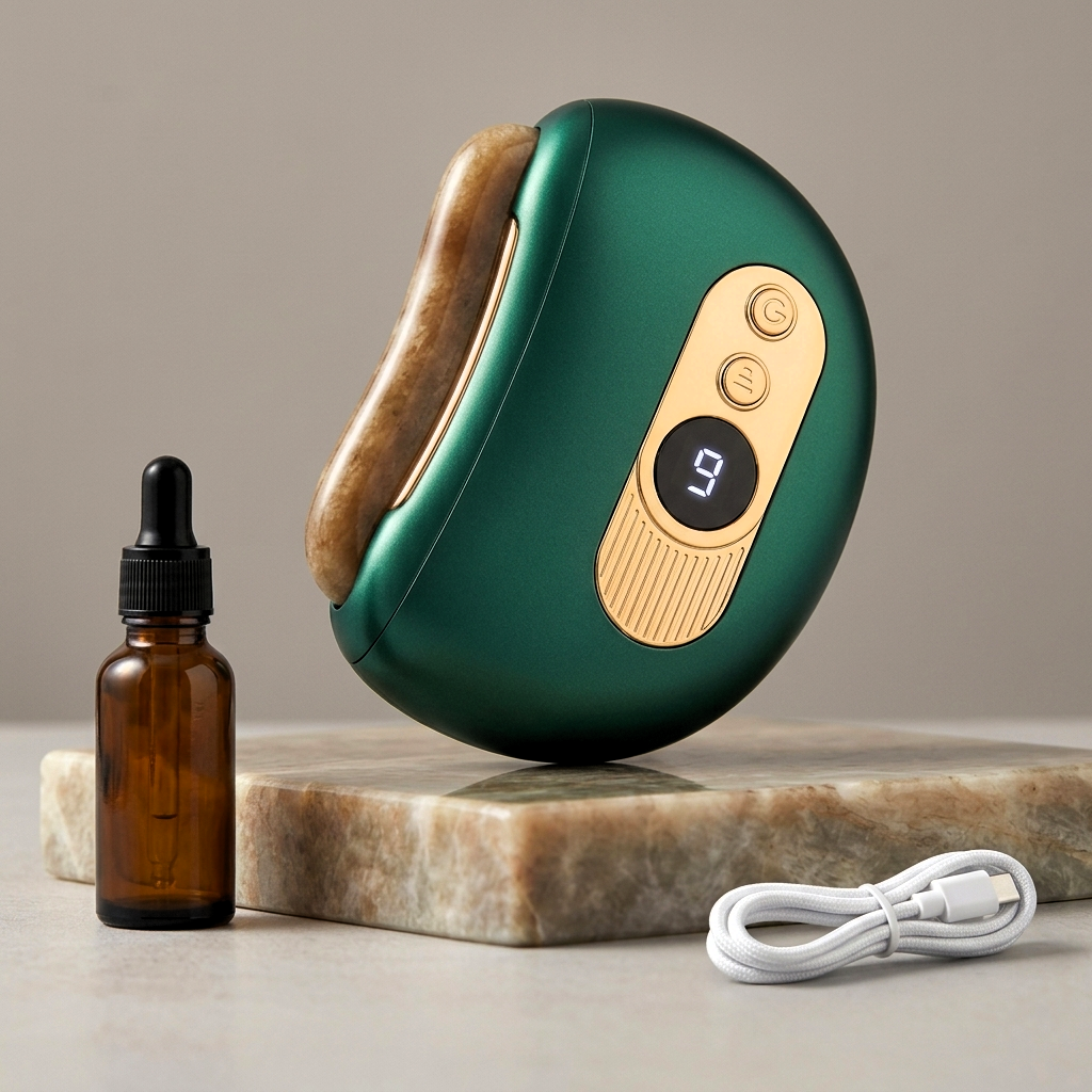 Bloomie Gua Sha Eléctrico de Piedra de Alumbre Natural