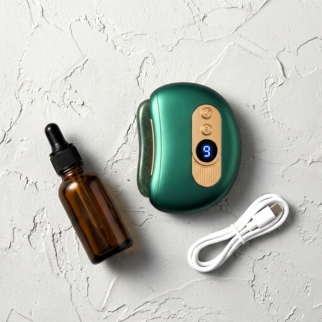 Bloomie Gua Sha Eléctrico de Piedra de Alumbre Natural