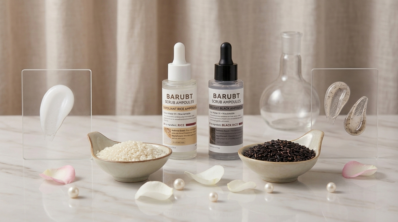 Bloomie Combo Exfoliante de Arroz Blanco y Arroz Negro