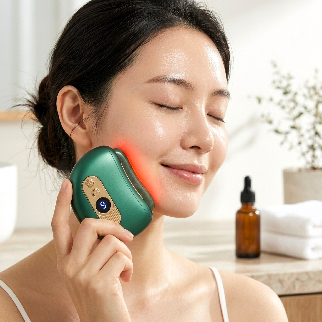 Bloomie Gua Sha Eléctrico de Piedra de Alumbre Natural